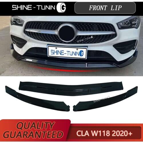Front blade for c118 w118 2019-2020 class cla cla250 cla200 cla220 abs front wing profile carbon b style
