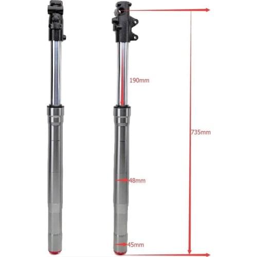 730MM Front Inverted fork shock absorption 45MM/48MM for Chinese Dirt pit bike CRF KLX with protector Cover