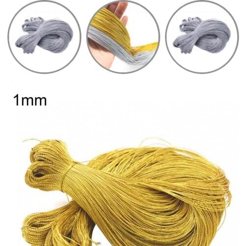 Firm 1 Bundle Good 100m Polyester Gift Decoration Rope 1mm/2mm Gift Packaging String Coreless for Party