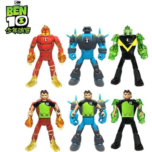 Genuine BEN OMNITRIX Juvenile Hacker Transformation Doll Child Joint Model Toy Flip Deformation