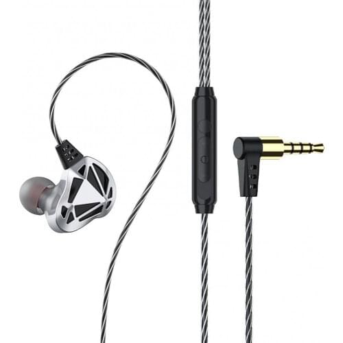 F5 double bass stereo delay free portable earphones In-ear earphones with high sound quality and comfortable noise reduction