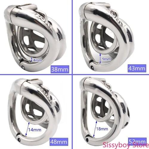 Sex Toys Cock Lock Adult Game Toy 2020 New Male Chastity Devices Stainless Steel Cock Cage Men Metal Chastity Belt Cock Ring