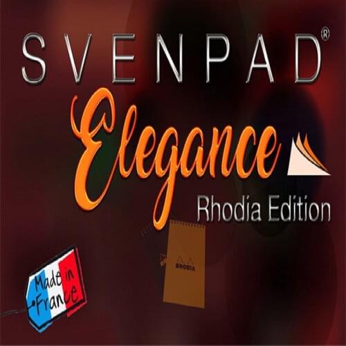 SvenPad Elegance Rhodia Edition (Single, Black Cover) Stage Magic Tricks Mentalism Illusions Gimmick Fun Prophecy Magia Magician