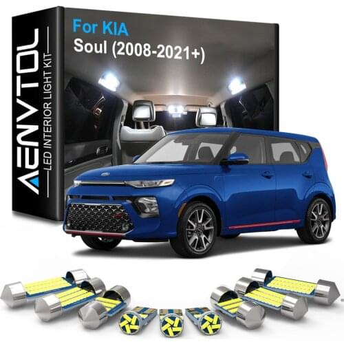 AENVTOL Canbus Interior Lighting LED For KIA KR Soul 2008 2009 2010 2012 2013 Soul EV 2014 2015 2016 2017 2018 2019 2020 2021