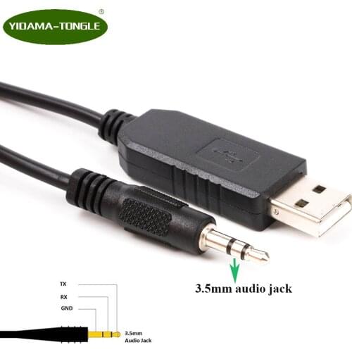 USB to TTL Serial Adapter Converter Cable FTDI Chip 3.3V 3V3 TTL UART 6ft to 3.5mm Audio Jack Plug Stereo Cable TTL-232R-3.3v-AJ