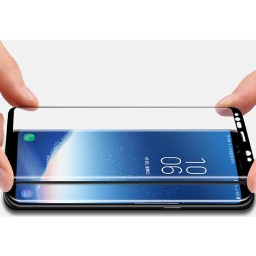 50pcs DHL 3D Curved Edge Full Cover side glue Tempered Glass For Samsung S10 S8 S9 Plus S7 Edge For Note 8 9