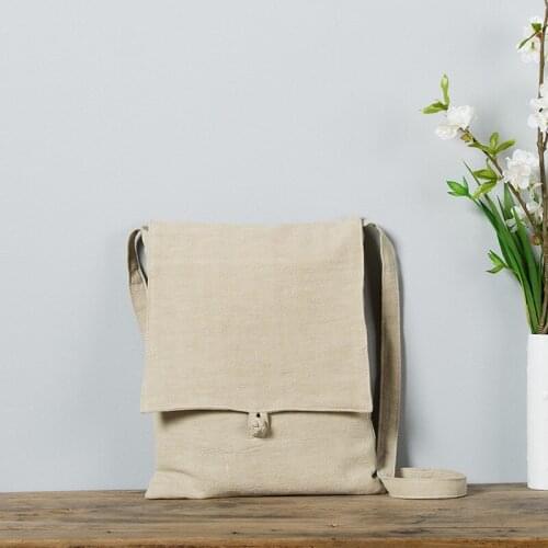 Womens bags new vintage cotton linen women shoulder bags Women Tote bag Knotted buttons canvas Crossbody Bags Messenger Bag