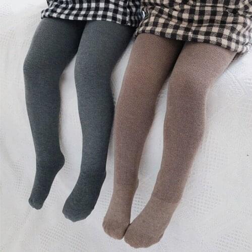 Winter Girl Tights Warm Plus Velvet Pantyhose Toddler Tights Girls Leotardos Bebe Solid Color Collant Fille Pantyhose