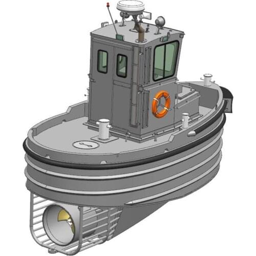 1/18 Remote Control Ship Model Kit 3D Printing Hull Port Tug Assembling Childrens Toy