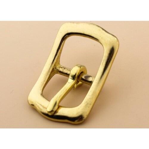 1 x Solid Brass Belt Buckle Tri Glide Middle Center Bar Buckle for Leather Craft Bag Strap Garment Belt Bridle Halter Harness