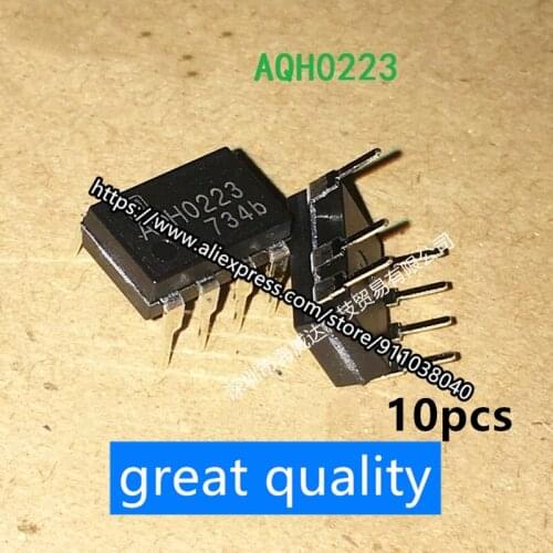 10pcs/lot Brand new optocoupler AQH0223 AQHO223 in-line DIP-7 brand new original spot quality assurance