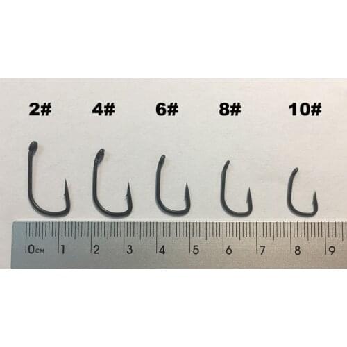 20PCS Wise Tackle - Wide Gape SP Hooks - Dark Grey Coated for different Rigs - PTFE Coated Carp Fishing Hooks