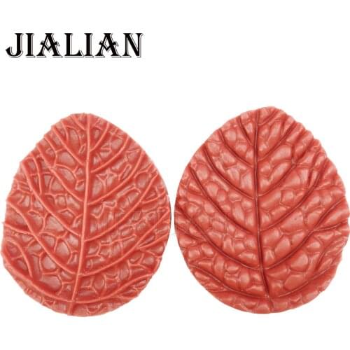 2PCS Leaf Pattern 3D Silicone Mold, DIY Fondant Cake Tool, Chocolate Tools, Sugar Art Decorating Mold baking utensils T0310