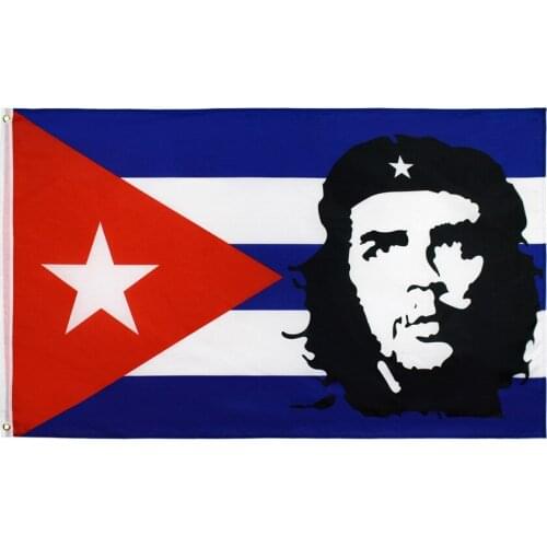 90x150 CM EI CHE Ernesto Guevara With Cuba Flag For Decoration