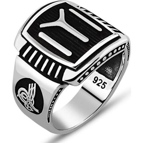 925 sterling Silver Kayi Length Sancaklı Ring