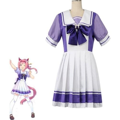 Anime Pretty Derby Haru Urara Cosplay Costumes Women Cute Dres Full Sets Halloween Party Uniforms Custom Made