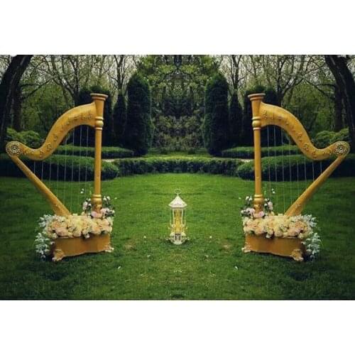 Wedding props Fantasy harp props Decoration Decoration Creative supplies Welcome area Decoration Roman harp