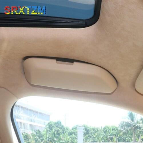 Sunglasses Holder Glasses Storage Box For Porsche Palamera Cayenne Sun Visor Glasses Case Organizer Storage Holder