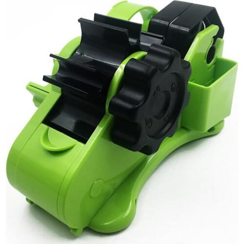Tape Dispenser with 2 Rollers Office Home Desktop Tape Dispenser Cutter Tape Holder for Easy Packing Sharp Tape Cutter
