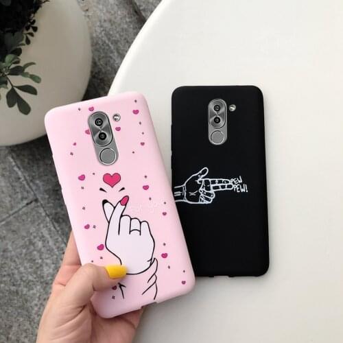 For Huawei Honor 6X Cover Case For Huawei Honor6X Soft Silicone Cute Cartoon Painted Case For Huawei Honor 6X 6 X Bags Slim Capa