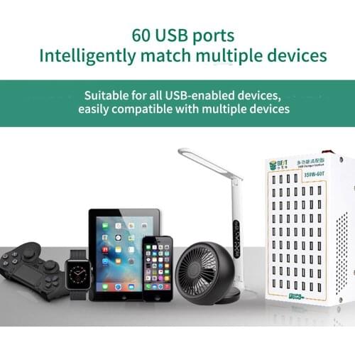 Best 60T-350A multi-function adapter 60-hole USB interface power supply intelligent fast current charging