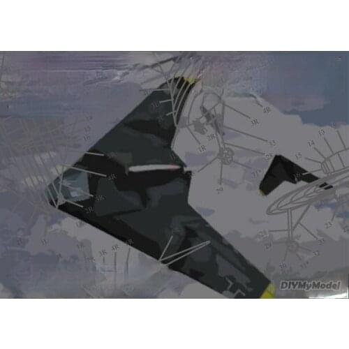 DIYMyModeI Gotha go p60a concept fighter DIY Handcraft Paper Model KIT Handmade Toy Puzzles Gift Movie prop