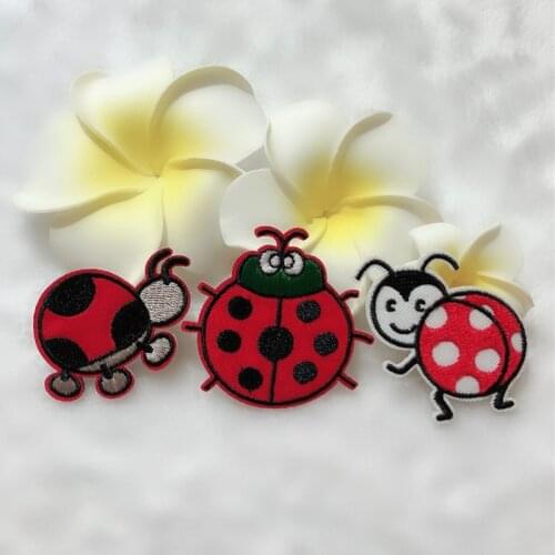 PGY 1PCS Autumn Children Costume beetle series Decoration Cloth Ironing Animal Girl Patches Accessories Free Shipping