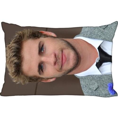High Quality Custom Liam Hemsworth Pillowcase 45x35cm(One Side) Rectangle Zipper Print Throw Pillowcase Cover