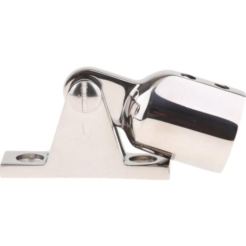 Stainless Steel Top Cap Eye End Boat Hinge Mount Bimini Top Hardware 7/8"