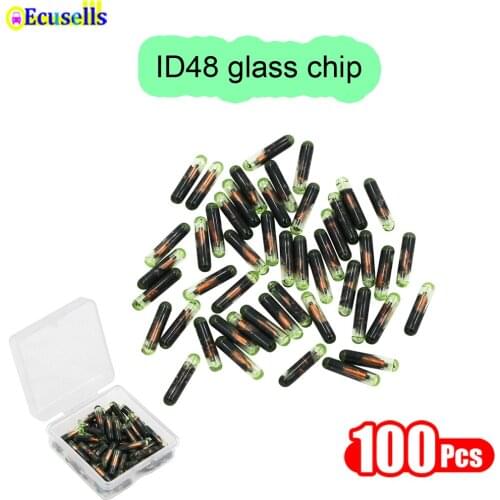 50pcs/lot New Virgin Blank glass Transponder Chip T6 ID48 Copy ID48
