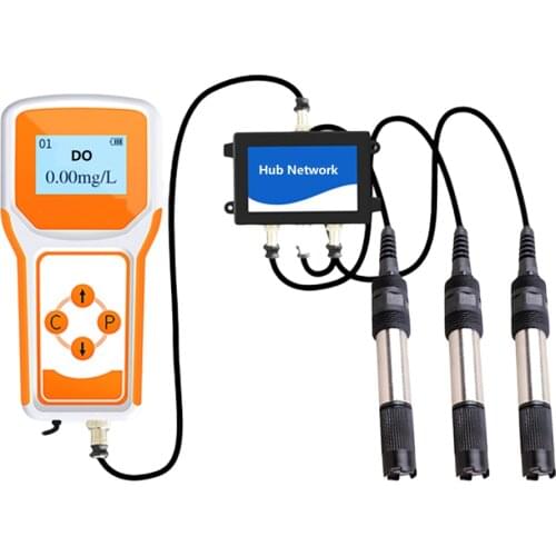 Portable type polarography with screen online RS485 4G WIFI lora lorawan fish farm water dissolved oxygen sensor