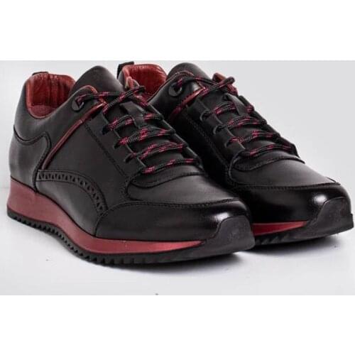 IBAY SYNERGY Male Black Genuine Leather Casual Shoes