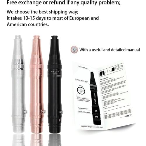 KZBOY Best Quality Professional Wireless Permanent Makeup Machine PMU Eyebrow Tattoo Machine Pen Microneedles With Battery