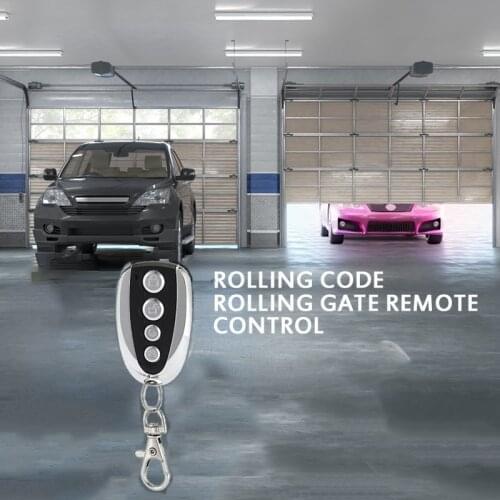 433Mhz Copy Remote Controller 4 Channel Electric Cloning Gate Garage Door Auto Key Cloning Gate Door Remote Control Garage QBMY
