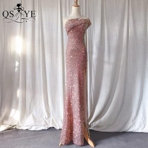 QSYYE Womens One Shoulder Evening Dresses