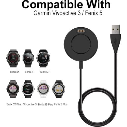 Smart Watch Dock Charger for Garmin Fenix 5/5S/5X Plus Fenix 6/Pro Sapphire Forerunner Vivosport Smartwatch USB Charging Cable
