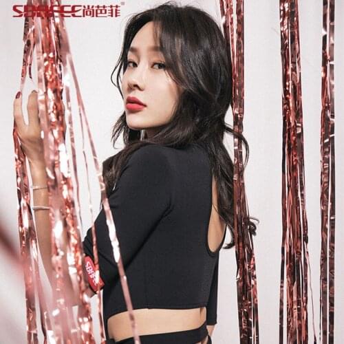 Sexy Latin Dance Dress Practice Women Dance Costumes New Performance Dance Training Wear Backless Belt Strap Mesh Black Dot 9619