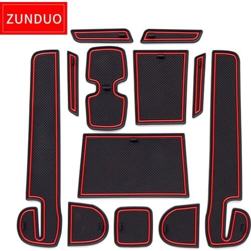 ZUNDUO For SUZUKI SWIFT (ZC33S/13 s/53 s/C83S) 2017-2018 Gate slot pad Accessories Interior Door Pad/Cup Mat 18PCS