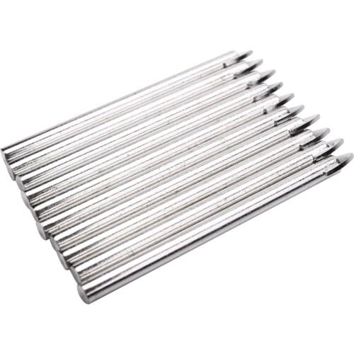 10PCS Spear Point Head Ceramic Marble Tile Glass Drill Bit 6MM Round Shank Drilling Bathroom Tiles Tools