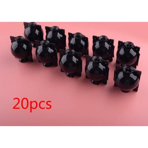 20Pcs Plastic Plant Rooting Grow Grafting Controller Pressure Propagation Devices Balls Boxes Black