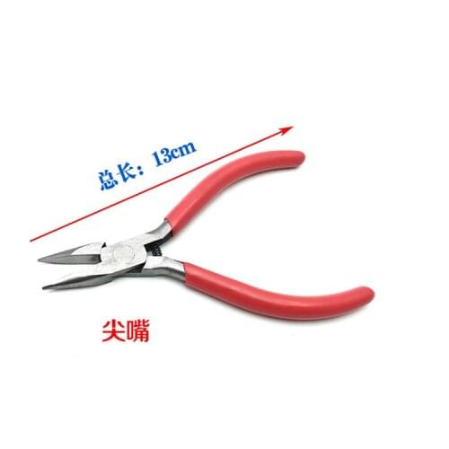 5.1" 130mm Jewelry Making Tool Tooth Needle Nose Plier Jewelry Pliers Toothless Goldsmith