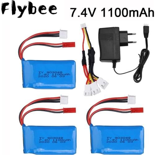 7.4V Battery for Wltoys A949 A959 A969 A979 K929 RC Cars Battery Accessories 7.4V 1100mah LI-po Battery For RC Four-wheel drive