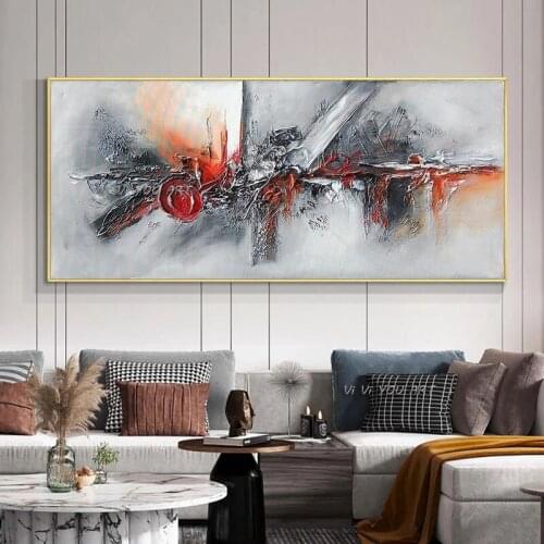 Abstract 3D Art Thick Knife Oil Painting 100 Handpainted Canvas Wall Art Modern Paintings Art For Living Room