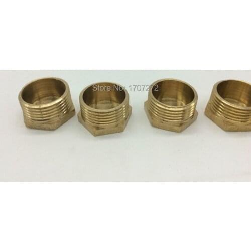 Free shipping 1" male Threaded Pipe Hex Head Brass Plug Pneumatics Hydraulics Fittings, copper fitting, copper plug