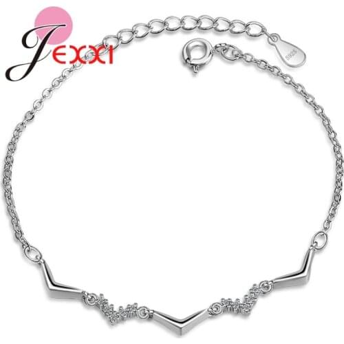 New Arrival Bracelets Simple Style 925 Sterling Silver Jewelry For Girls Best Party Meeting Accessories Free Shipping