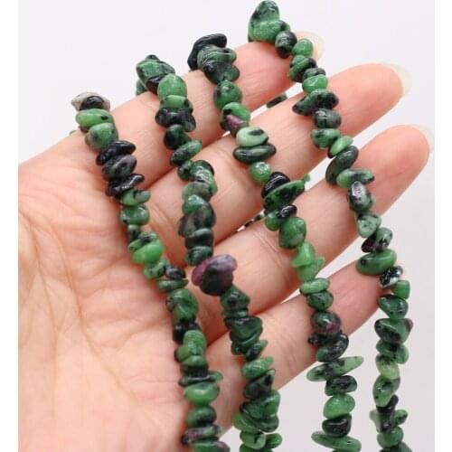 Natural Stone Beads irregularly Shaped Epidote Gravel Loose Spacer Beaded For Jewelry Making DIY Bracelet Necklace Accessories