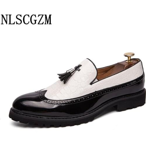 Business Suit Coiffeur Leather Shoes Men Formal Mens Dress Shoes Loafers Italian Oxford Shoes for Men Wedding Dress Zapato Hombe
