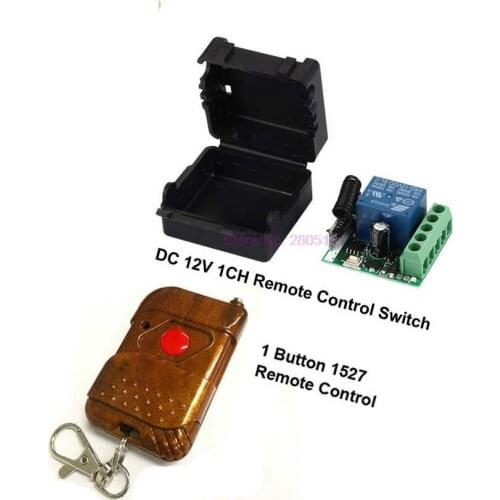 Dhl or fedex 200pcs 433Mhz Universal Wireless RF Remote Control Switch DC 12V 10A 1CH relay Receiver Module