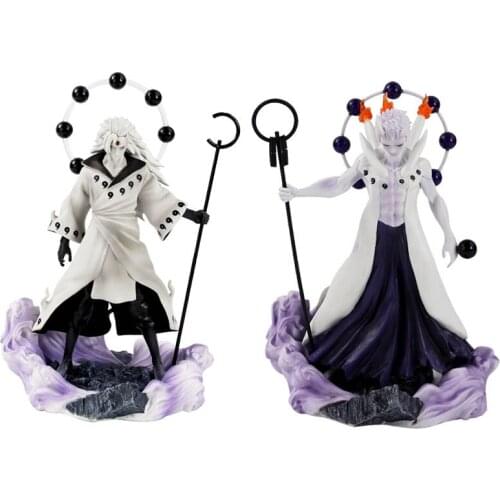 Naruto Shippuden Action Figure Madara Uchiha Obito Rikudou Sennin Anime PVC Collectible Model Toy