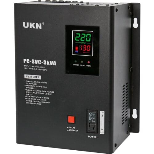 Energy saving voltage and current regulator automatic voltage regulator servo motor control with LED display